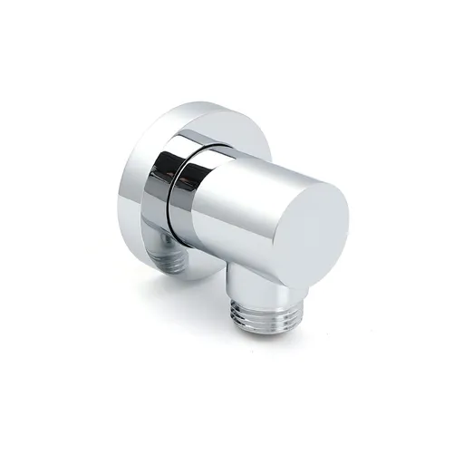 Bathroom Component Brass Chrome Flexible Shower Elbow Connector Water Inlet 1/2" End