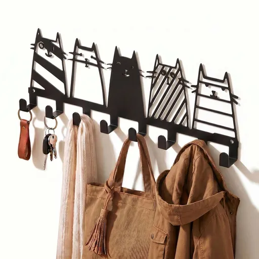 Key Holder Wall Mount Rustproof and Water Resistant Wall Key Holder for Entryway Front Door Kitchen Hallway Garage Office