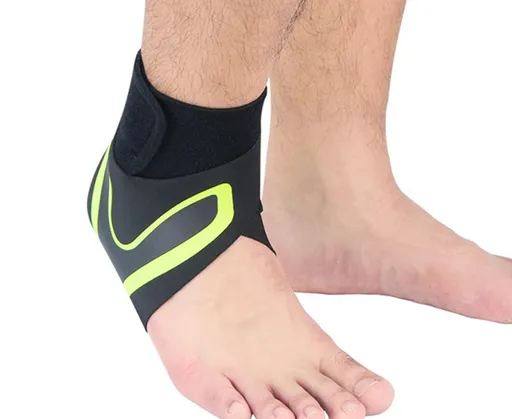 A Pair of Sports Ankle Sleeve Compression Anti-sprain Protection Socks Outdoor Sports Climbing Equipment-Green XL