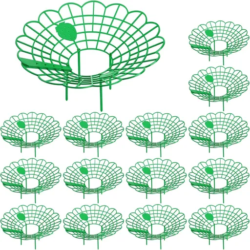 15Pack Strawberry Supports - Strawberry Plant Support Stand Strawberry Growing Racks Protector Strawberry Growing Frame Holder Cage (15, B)