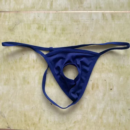Men Mesh T String Underwear All Size D029 Dark Blue All yards