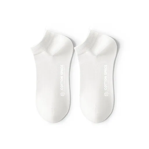 Men Cotton Socks Zjzue Antibacterial Summer White; One size