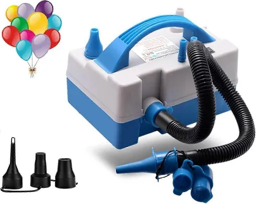 Electric Balloon Pump 600W Double Nozzle Quick Inflator for Balloons Pool Toys