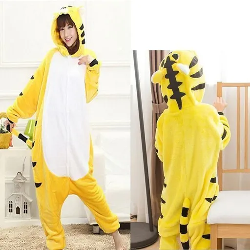 Hod Health & Home Animal Kigurumi Jumpers - S - Yellow Tiger