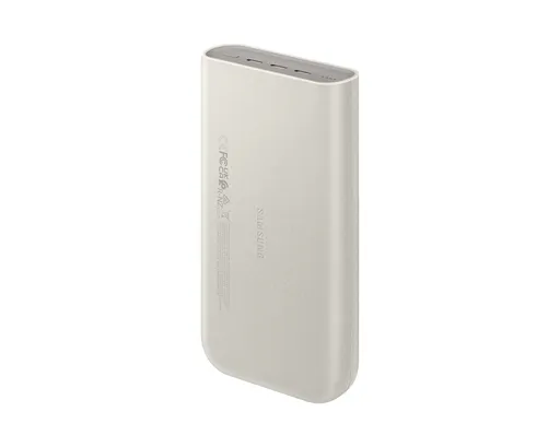 Samsung 45W Super FAST charging 3 x USB-C Port PD 20,000mAh Power Bank Battery Pack - Beige