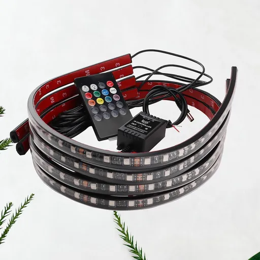 Worgeous Seven Color Acoustic Control Car Chassis Light Vehcicle Atmosphere Lamp Decorative Lamp (60x90cm)