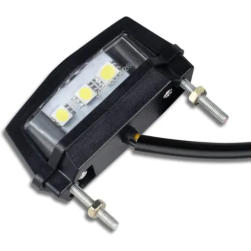 1 Pc Motorcycle License Plate Light, 12V Universal Motorcycle LED Tail Light Rear License Plate Lamp, White Light