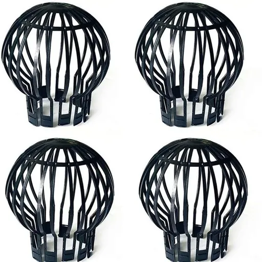 4PCS Gutter Guard Downspouts Filter Strainer Preventing Leaf Debris Branches Roof Moss From Clogging the Pipes