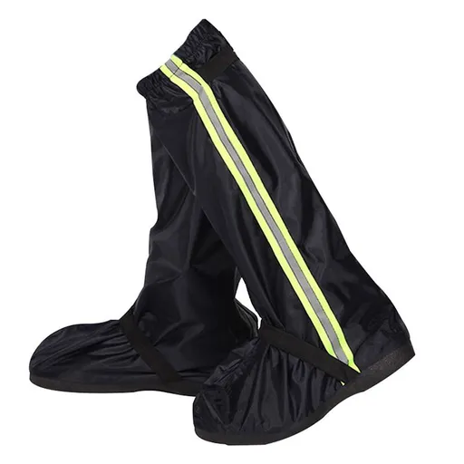 Rain Snow Waterproof Shoe Covers Motorcycle Boots Women Men Black, Reusable Foldable Anti-Snow Shoe Covers (XXL)