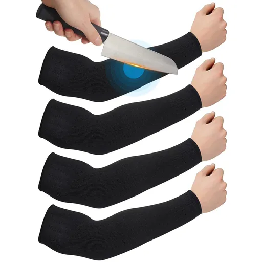2 Pairs Cut Resistant Sleeves Thin Arm Protectors Arm Guard for Thin Skin and Bruising Arm Sleeves for Men Women