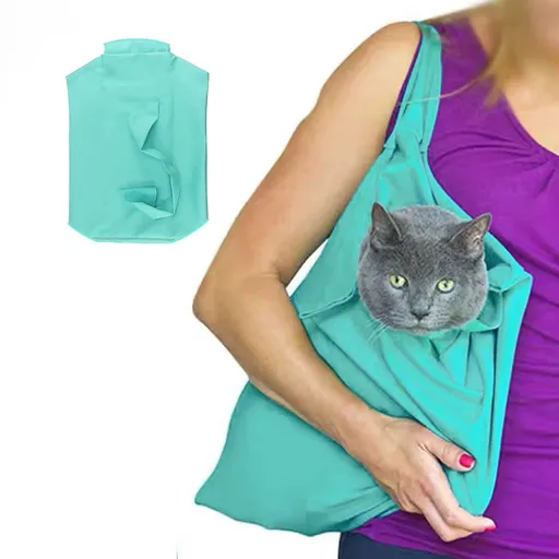 Cat Bag Pet Carrier Pet Cat Grooming Sack Pet Cat Travel Handbag Adjustable Multifunctional Breathable Restraint Bag