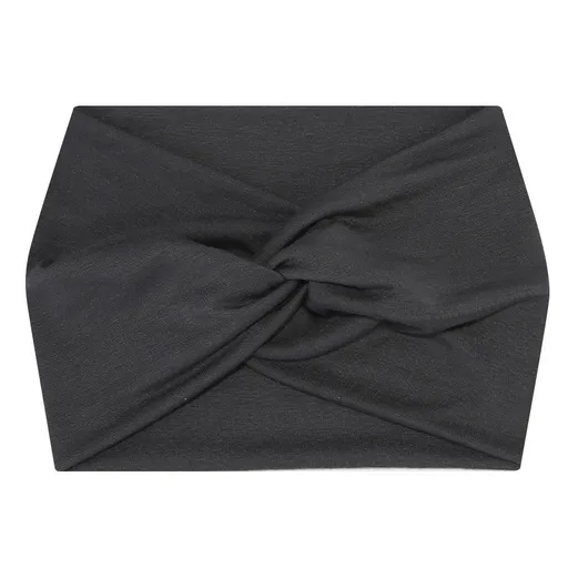 5-PCS Grey Women's Extra Wide Turban Headband - Elastic Yoga & Sports Hair Wrap