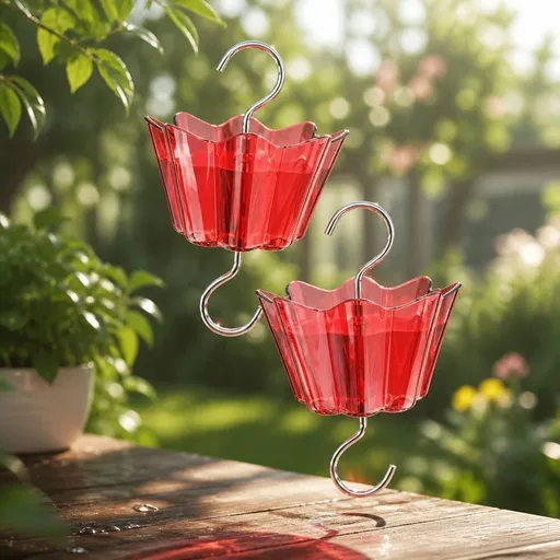 2 Pack Ant Moat for Hummingbird Feeders 6 oz Ant Guard for Hummingbird & Oriole Feeders, Transparent Plastic Ant Moat
