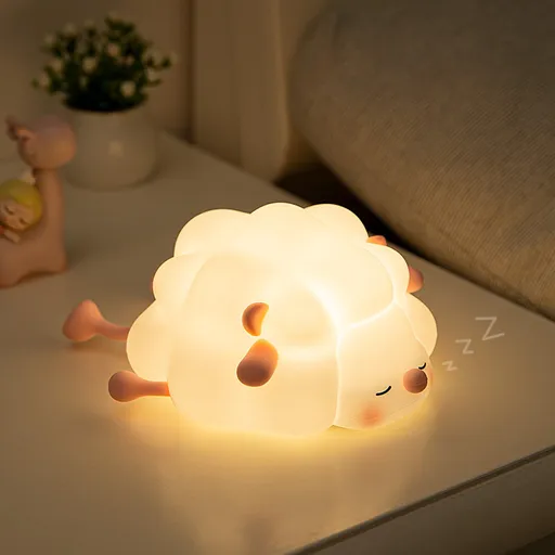 Night Light for Children - Night Light for Babies - Night Light for the Nursery - Chitchat Light - Sheep Night Light - Night Light for Adults - Timer - LED Dimmer - Child-Friendly