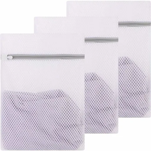 3 Pack Durable Honeycomb Mesh Laundry Bags for Delicates Lingerie Honeycomb Delicates Bags for Washing Machine, lingerie bags for Laundry, Travel Storage Organize Bag（Small 9*12 inch）