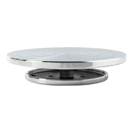 Ceramic Manual Turntable Aluminium Alloy Revolving Stand Double-Sided