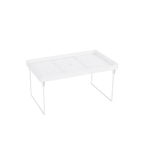 Bathroom Kitchen Storage Rack Metal Cupboard Storage Shelf Non-Skid Spice Rack Single Layer Kitchenware Organizer Saving Space