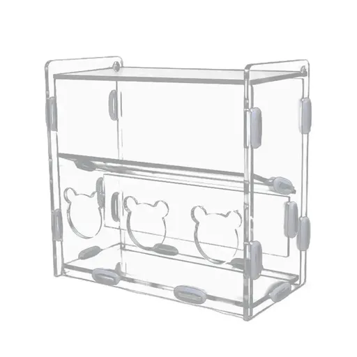 Automatic Acrylic Chicken Feeder Rutin Pet Supplies for Poultry Feeding System - 3 Holes