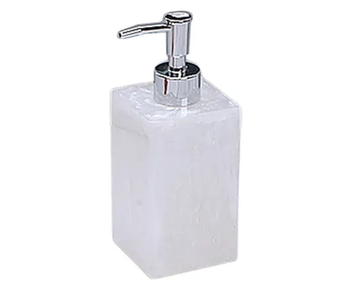 500ml Empty Hand Sanitizer Bottle Refillable Versatile Resin Marbling Press Lotion Dispenser for Bathroom