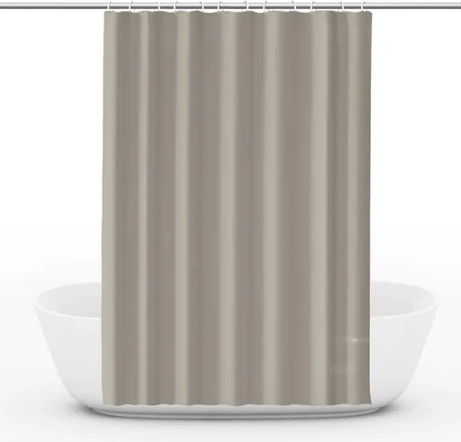 Waterproof Reinforced PEVA Shower Curtain Mildew Resistant Colorfast Durable Quick-Drying, 71x72 inches, Beige