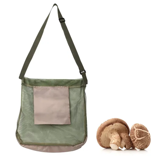 Mushroom Foraging Bag, Practical Mushroom Picking Bag Cute Mushroom Foraging Supplies Mushroom Collecting Tool (Green)