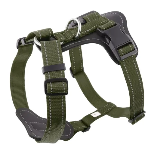 Dog Harness for Dogs, No Pull Dog Harness Easy Walk with Metal Hardware, Ergonomic Y-Shaped Design, Soft Padding, Padded Handle, Durable High-Tensile cortex (Green, L)