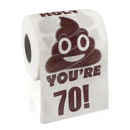 1 Roll Cartoon Decor Tissue Birthday Gifts Toilet Paper Funny Birthday Rolls Roll Printed Funny Paper Towel