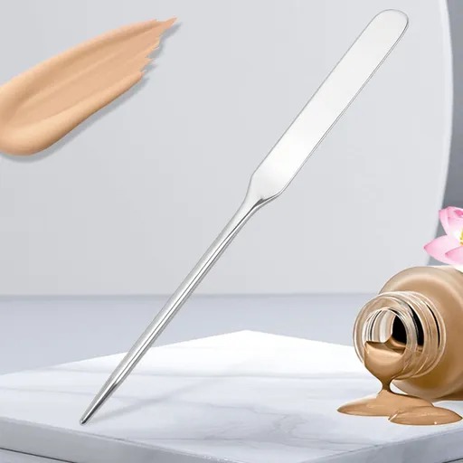 Spatula Makeup Korean, Stainless Steel Makeup Spatula and Palette Set Korean Makeup Spatula, Professional Facial (1 Spatula)