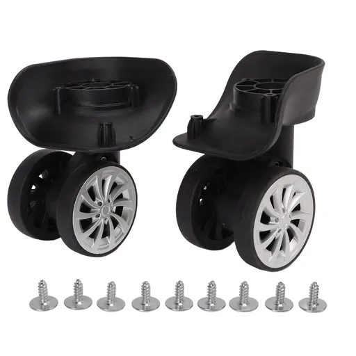 Heavy Duty Plate Casters, 2 Inch Caster Wheels Luggage Replacement Suitcase Repair Wheel for Trolley Case