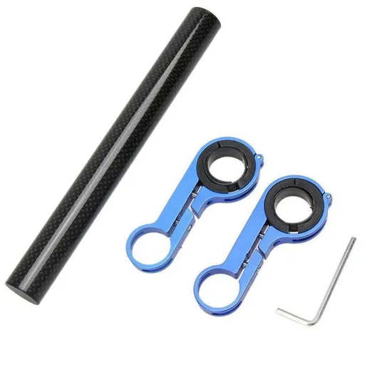 Double Mountain Bike Handlebar Extender Extension Bicycle Mount Bracket Holderau
