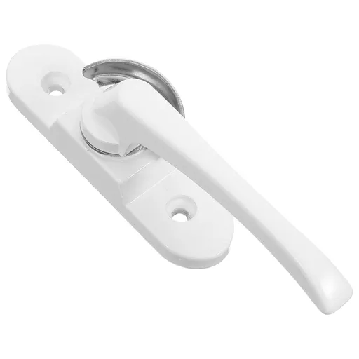 Household white aluminum crescent window lock increases privacy