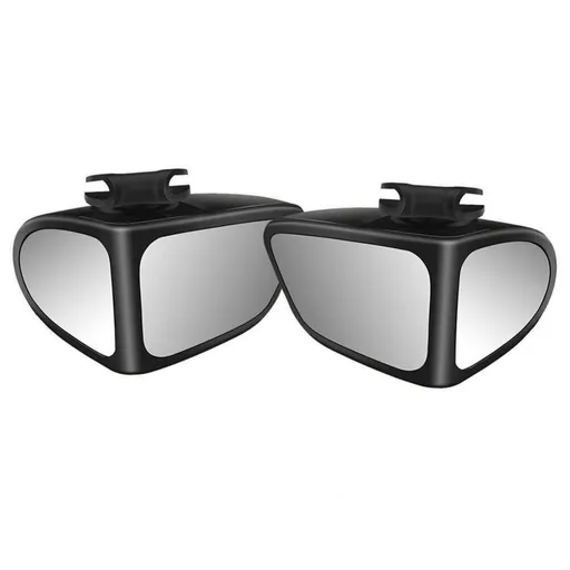 2 in 1 Blind Spot Mirror Convex Wide Angle Rear View Mirror 360 Degree Rotation Adjustable Universal Car Auxiliary Mirror Front