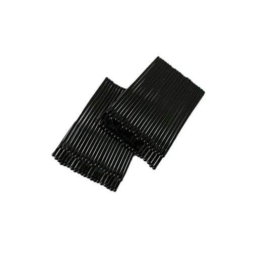 40 PCS Short Black Waved Hair Pins Bobby Pins Grips Salon Dance Hair Accessories - Long Curved Clip