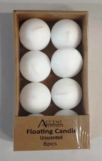 Floating Candles 192 Piece White