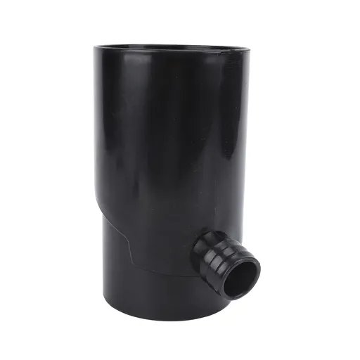 10cm Rainwater Collection System Efficient Round Downspout Diverter for Irrigation Systems Aquariums Black