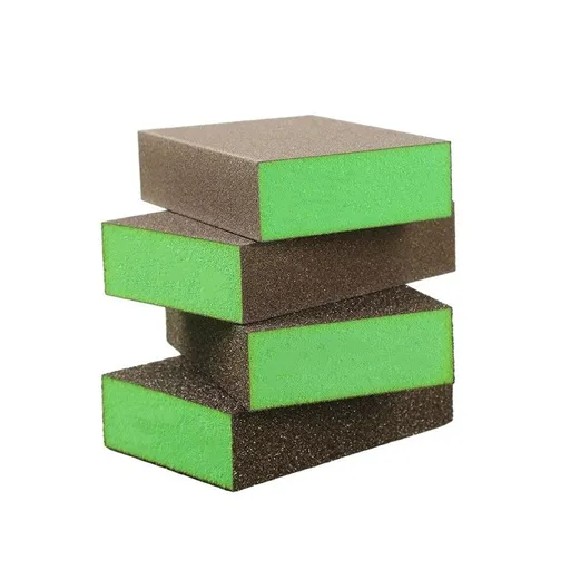 10 Pack Sanding Block, Washable and Reusable Sanding Sponge for Wood Drywall Metal Glasses Coarse （green）