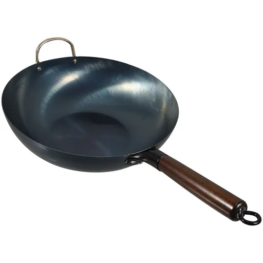 Wok Multifunctional Wok Iron Frying Household Cooking Pot Kitchen Frying ,12.6"X12.6"X3.15
