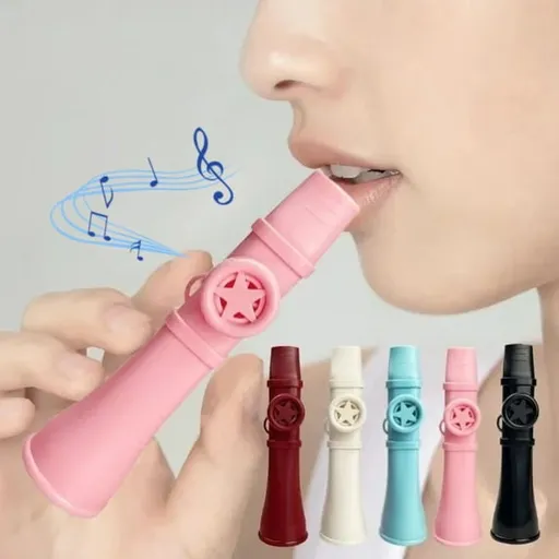 Professional Kazoo for Adults Kids, Upgrade Plastic Kazoos with Adjustable Tone Multi Colors Kazoo Musical Instruments for Guitar, Ukulele, Piano & Violin, Easy to Learn (Blue) Pink
