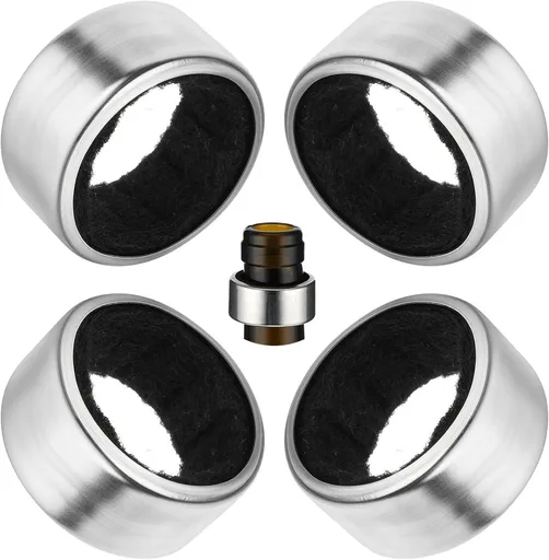 pieces - Wine Drip Ring - Stainless Steel Wine Ring with Drip Catcher - wine drip ring - Drip ring - drip stoppers - Bar Supplies - Kitchen Gadgets - wine accessories