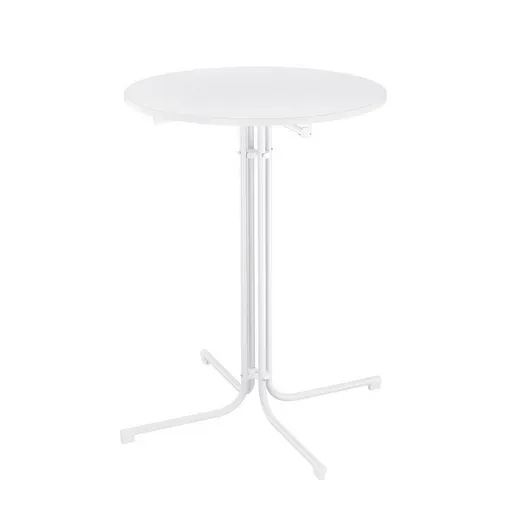 Gardeon Outdoor Bar Table Round Folding Desk Top 109cm Patio Furniture White