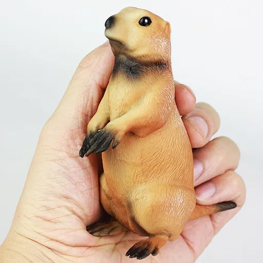 Groundhog Gift Animal Ornament Brown Plastic 1Pack