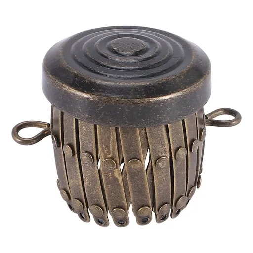 Round Bags Hardware Purse Frame Parts Pen Bag Clutch Frame Clasp Coin Cylinder Purse Accessories( Bronze iron