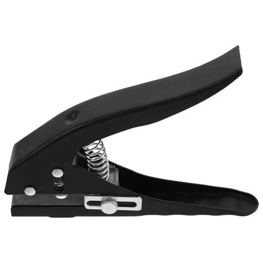 Precise Single Hole Punch Tool for Catering Plastic Cup Lids in Black