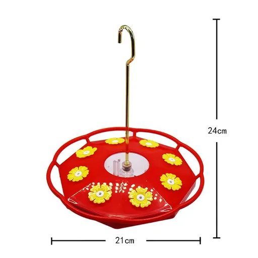 Hummingbird Feeders for Outdoors Hanging - Hummingbird Feeder with 8 Feeding Ports & Built-in Ant Moat