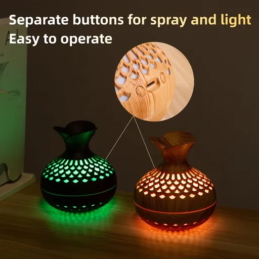 Colorful Cool Mini Humidifier, Flower Shape Humidifier,USB Personal Desktop Humidifier for Car,etc. 2 Mist Modes, 7 colors