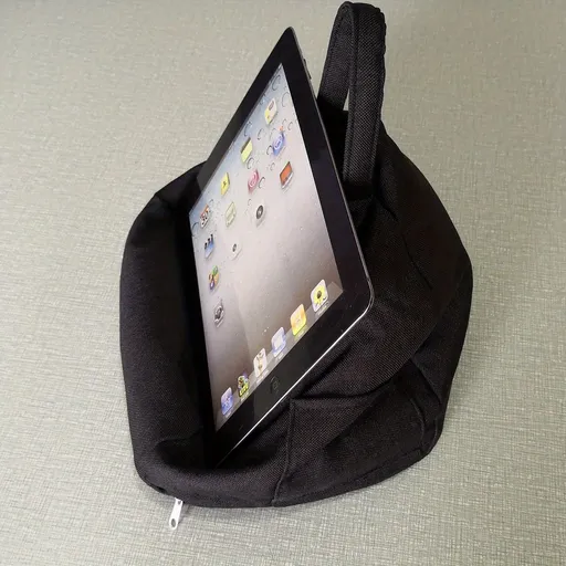 Black Cone-Shaped Portable Tablet Stand, Universal Holder for Devices Up to 11”, Ergonomic Stand for Drawing Reading Video Watching Lazy Use