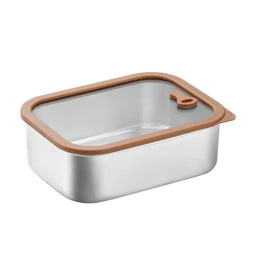 Stainless Steel Prep Containers with Tempered Glass Lids, Leakproof Meal, AirtightPremium Stainless Steel Lunch Box Reusable