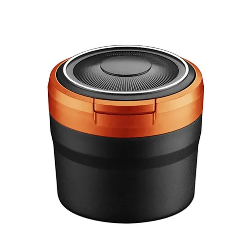 Car Ashtrays with Lid and LED Light Portable Ashtray for Car Mini Car Trash Can Waterproof for Outdoor Travel Home Use