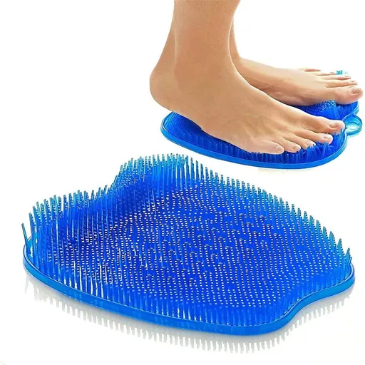 Non-Slip Suction Cups - Cleans, Exfoliationl, Massages Your Feet Without Bending, Foot Circulation & Relieve Tired Feet (blue)