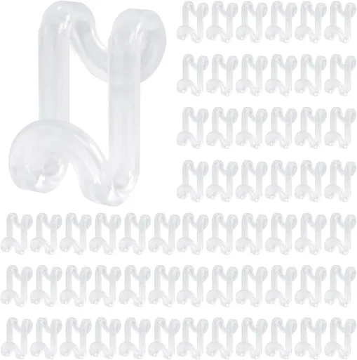 Hanger Hooks Space Saving, 60PCS Clothes Hanger Connector Hooks Closet Space Savers for Hanging Clothes, Clear